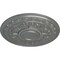 Ekena Millwork Tellson Ceiling Medallion (Fits Canopies up to 6 3/4"), Hand-Painted Silver, 30 5/8"OD x 2 1/2"P CM30TESLS - alternate 4